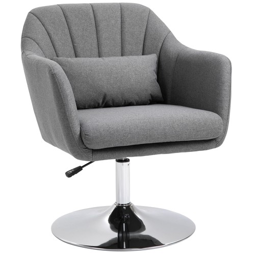 Homcom retro linen swivel - retro, tub