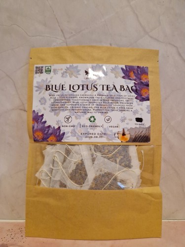 Organic blue lotus flower - organic,