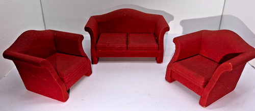 Vintage dollshouse lerro red - vintage,