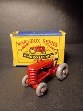 Matchbox #4B Massey Harris Tractor 1957  Orig  B1 Box