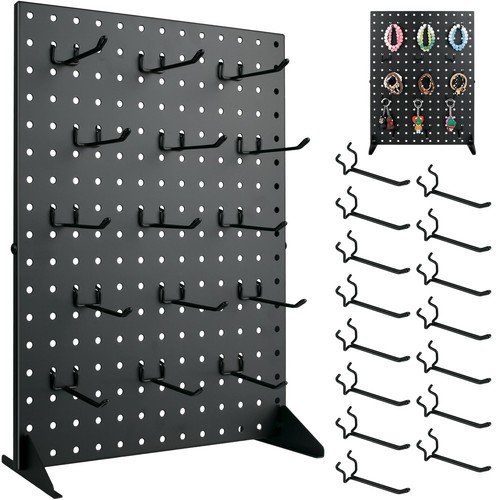 Metal pegboard display stand - metal,