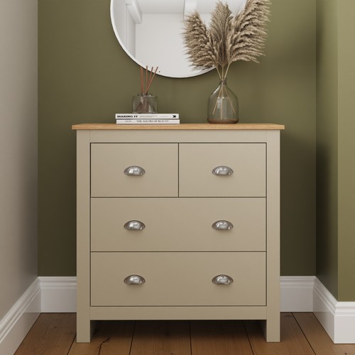 Lancaster 2drawer chest - 2+2drawer,