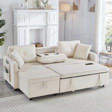 L-Shaped Corner Sofa Bed with