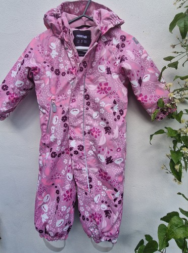 Reima pink floral - pink, waterproof