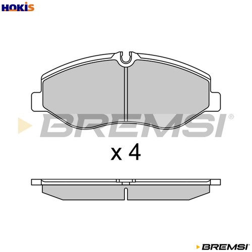 Brake pad set disc - set,