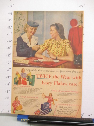 Newspaper 1944 ivory flakes - ad,