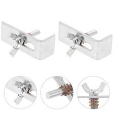  4 Pcs Undermount Sink Brackets for Installing Basin Mounting Hardware