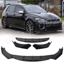 Front Bumper Lip Spoiler For VW Golf MK7 MK7.5 R GTI GTD Splitter Body Kit #