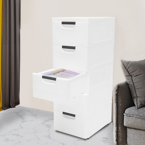 Plastic drawers dresser with - plastic,