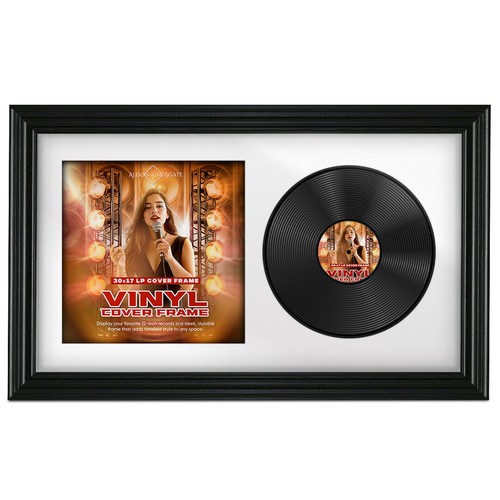 Vinyl record frame wall - vinyl,