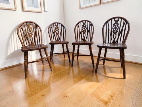 Set four antique elm - set, &