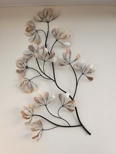 Metal Wall Art 3D Shell branch