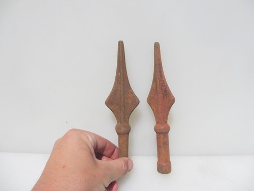 Antique iron finials end top - antique,