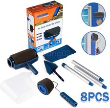 8PCS Paint Runner Pro Brush Set Painting Roller Wall Painting Handle Tools UK