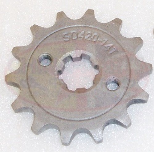 Front sprocket 420 - front, to