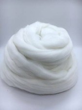 White Wool Roving for Spinning