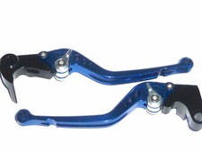 YAMAHA R1 R1M 2015-2025  LONG  LEVERS  BRAKE AND CLUTCH BLUE ROAD RACE TRACK new