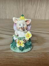 Regency Fine Art Fairy Pig   🐷 Figurine – Vintage – Pink Glitter Wings