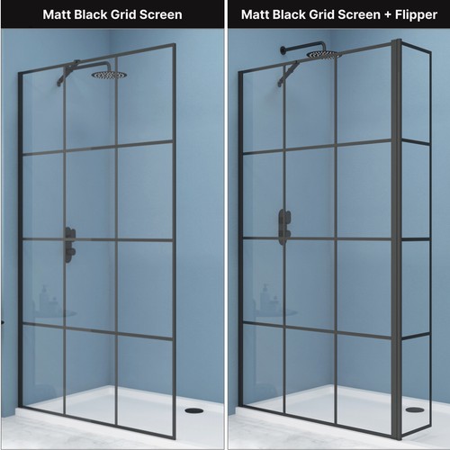 Matt black grid - grid, walk