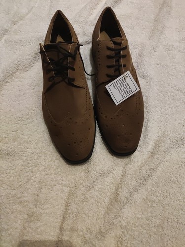 Brown suede brouges men - brown, men's