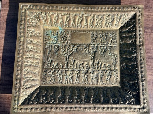 Brass antique embossed - brass,