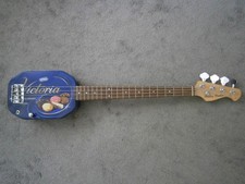 4 String Short 30 Scale Electric Acoustic Cigar Box Canjo Tin Piezo Bass Guitar