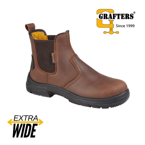Mens wide safety - boots, dealer