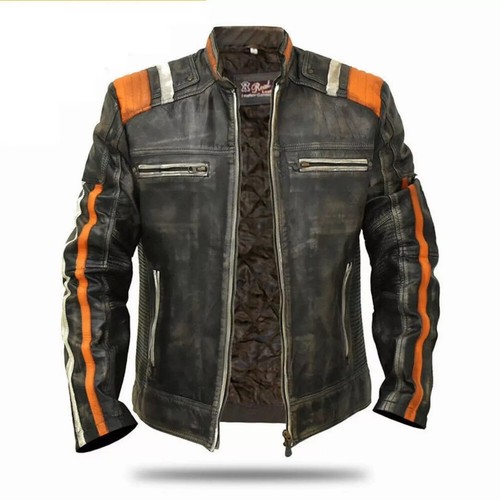 Men retro cafe racer biker - 3,