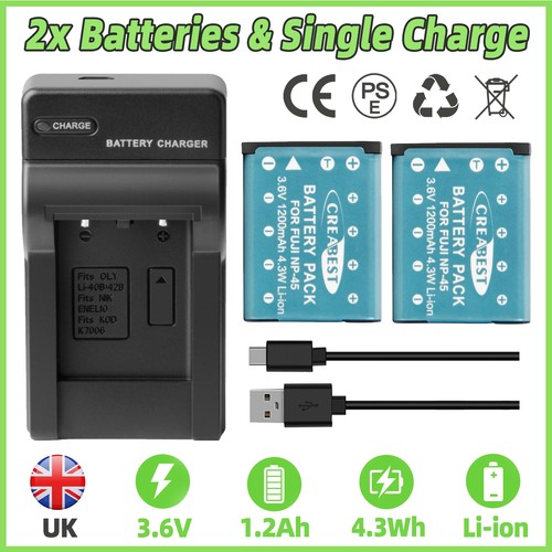 45b 45s battery 2 - np-45b, battery*2