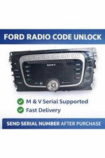 FORD M & V SERIAL RADIO CODE
