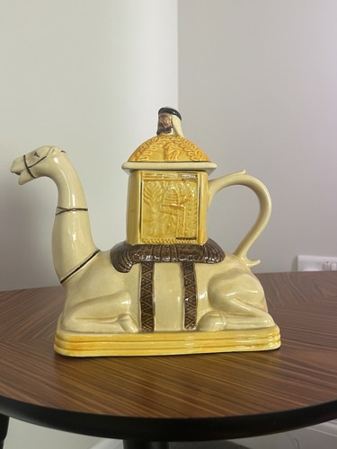 Tony wood teapot camel rider - camel,