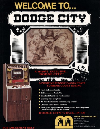 Dodge city arcade - dodge, flyer