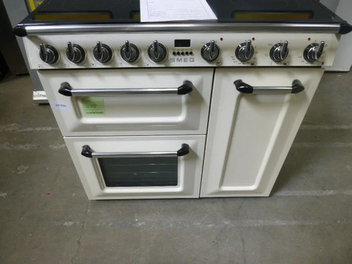Smeg range cooker - smeg, cream