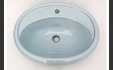 Sky Blue Oval Inset Vanity