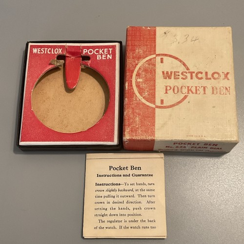 Vintage westclox pocket - pocket, ben