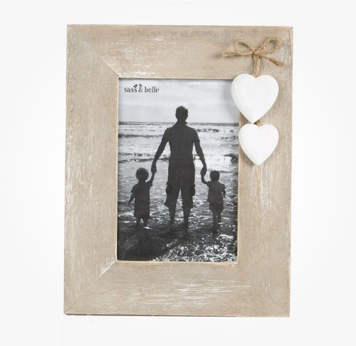 Shabby chic photo frame wooden - photo,