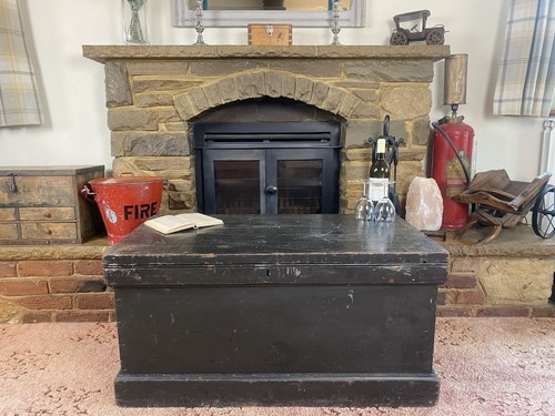 Old antique pine chest - antique,