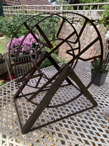 Vintage garden metal hose - vintage,