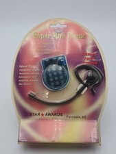 Vintage World's Smallest Phone Hand's Free NIB Sealed NOS House Phone-Blue