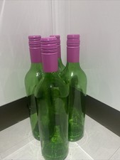 6 Empty Wine Glass Bottles