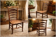 Antique Rustic Ladder Back