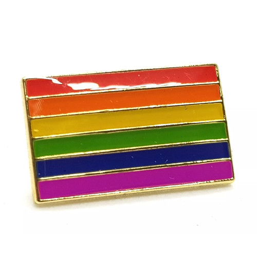 Rainbow lapel enamel - pin, badge