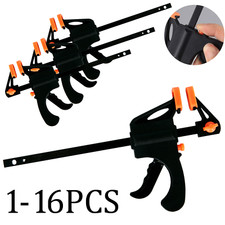 1-6x 103mm Jaws Ratchet Trigger/G/Speed Clamps Woodworking Carpentry DIY Home UK