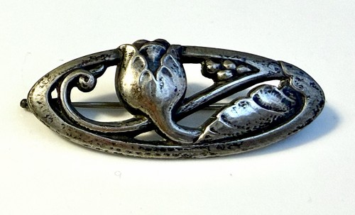 Georg jensen 830 silver brooch - georg,