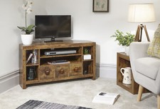 Jakarta Corner TV Unit Mango Media Stand Storage Cabinet Bedroom Living