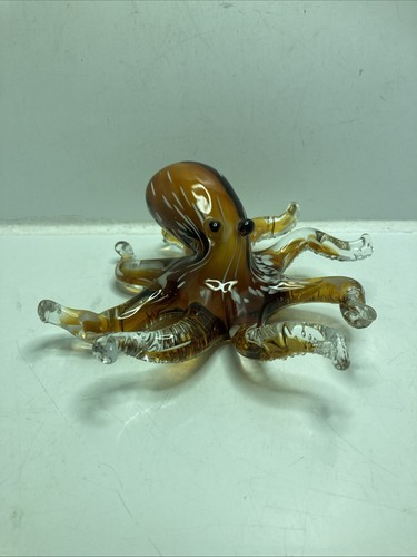 Art glass octopus - art,