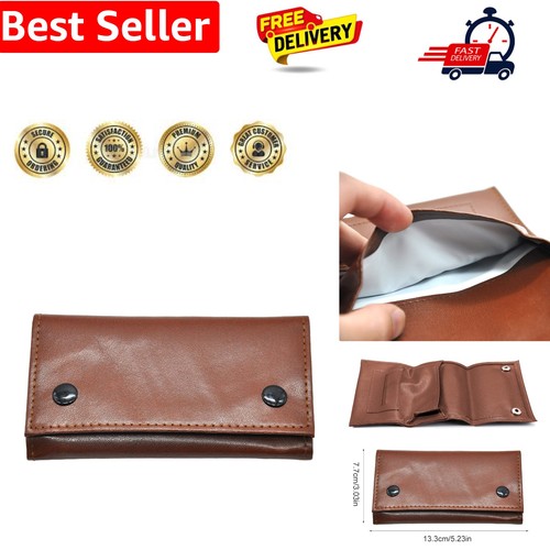 Leather tobacco pouch - leather,