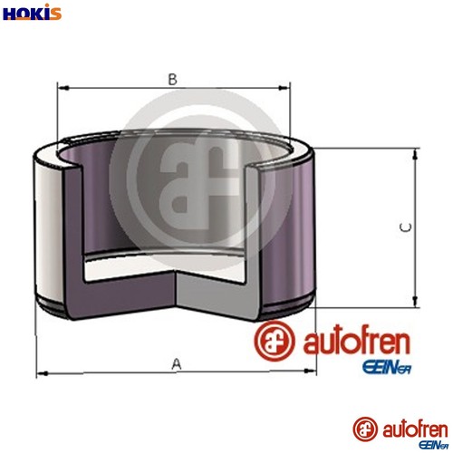 Piston brake caliper d025686 - piston,