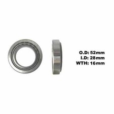 Taper Bearing 28x52x16 Fits