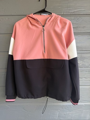Zara color block quarter zip - zara, quarter-zip